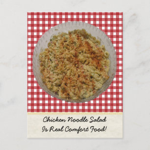 Chicken Noodle Salad Postcard