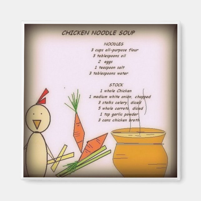 Chicken Noodle Soup Magnet (Front)