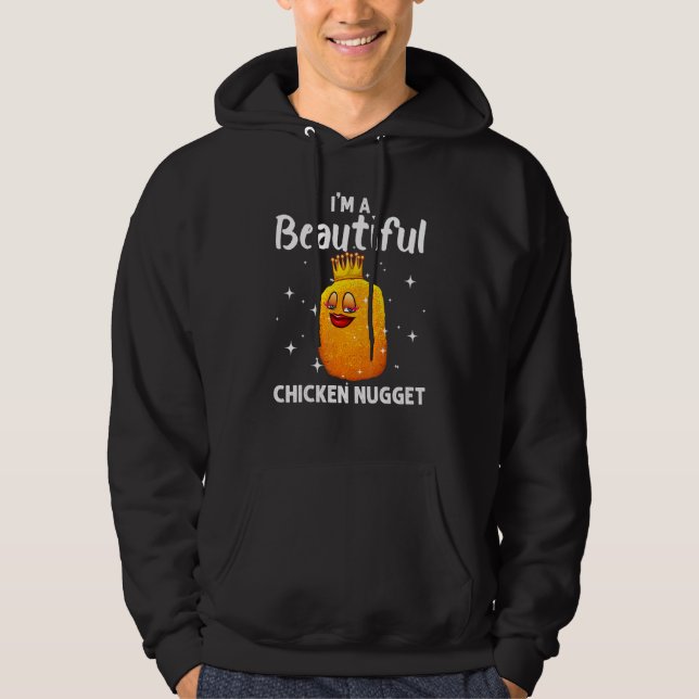 Chicken Nugget Design Kids Men Women Fashion Nugge Hoodie (Front)