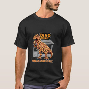 Chicken Nugget Dinosaur T Rex Nuggasaurus Rex Dino T-Shirt
