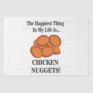 Chicken Nugget Fast Food Funny Chicken Nugget Tissue Paper