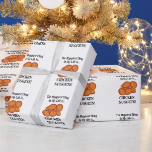 Chicken Nugget Fast Food Funny Chicken Nugget Wrapping Paper