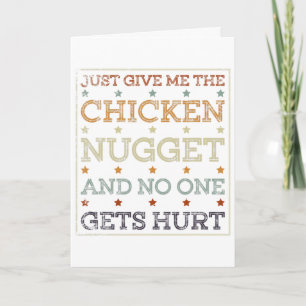 Chicken Nugget Funny Gift Turkey Trot Thanksgiving Card