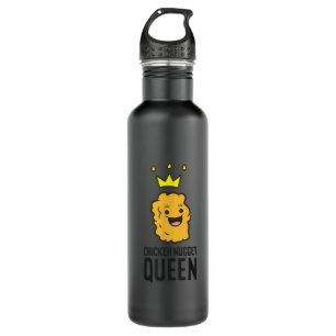 Chicken Nugget Queen Funny Chicken Nuggets Couple  710 Ml Water Bottle