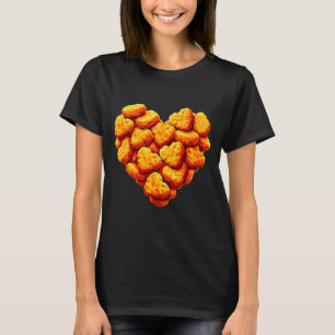 Chicken Nuggets Are My Valentine Heart Funny Valen T-Shirt