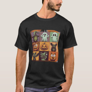 Chicken Nuggets Pumpkin Halloween 90 s Vintage T S T-Shirt