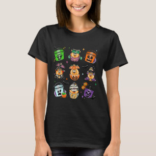 Chicken Nuggets Pumpkin Halloween 90s Vintage 2  T-Shirt