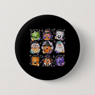 Chicken Nuggets Pumpkin Halloween 90s Vintage 3  6 Cm Round Badge