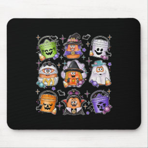 Chicken Nuggets Pumpkin Halloween 90s Vintage 3 Mouse Pad