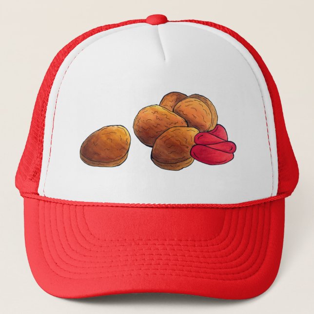 Chicken Nuggets with Ketchup Junk Food Foodie Trucker Hat (Front)