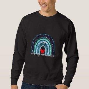 Chicken Nugs And Mama Hugs Chicken Rainbow Costume Sweatshirt