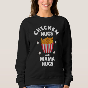 Chicken Nugs and Mama Hugs Toddler Youth Boy Nugge Sweatshirt