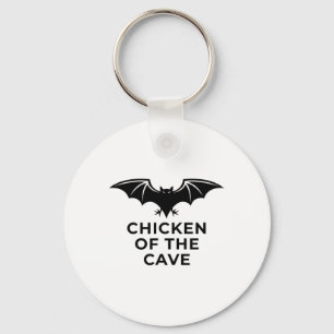 Chicken Of The Cave - Funny T Humour  Key Ring