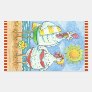 CHICKEN OF THE SEA, FUNNY STICKER Rectangle *Sheet