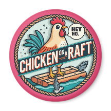 Chicken on a Raft Button