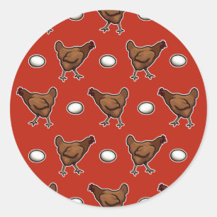 Chicken or the Egg? Classic Round Sticker