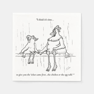 Chicken or the Egg Napkin