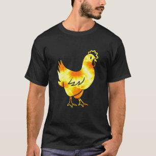 Chicken Orange Retro Vintage - Cute Chicken Owner  T-Shirt