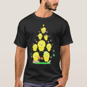Chicken Ornament Christmas Tree Cute Xmas T-Shirt