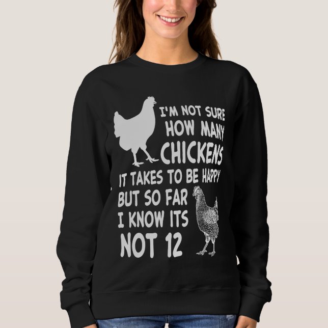 Chicken Owner Im Not Sure How Many Chickens Its No Sweatshirt (Front)