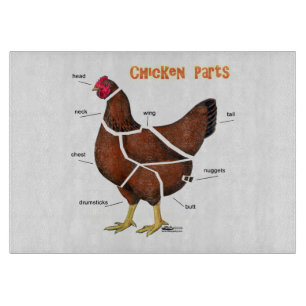 Chicken Parts Cutting Board