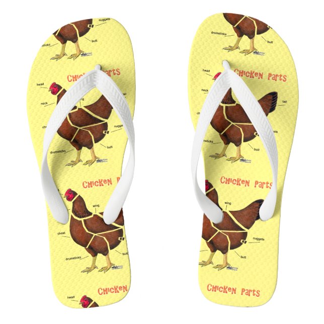 Chicken Parts Jandals (Footbed)