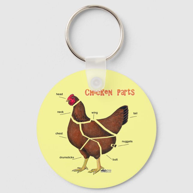 Chicken Parts Key Ring (Front)