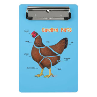 Chicken Parts Mini Clipboard