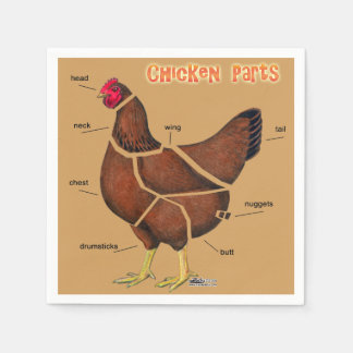 Chicken Parts Napkin