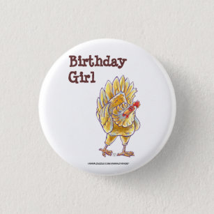 Chicken Party Centre 3 Cm Round Badge