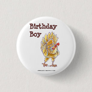 Chicken Party Centre 3 Cm Round Badge