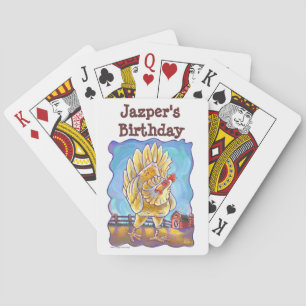 Chicken Party Centre Playing Cards