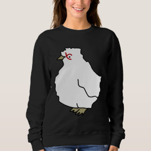 Chicken pattern mint sweatshirt