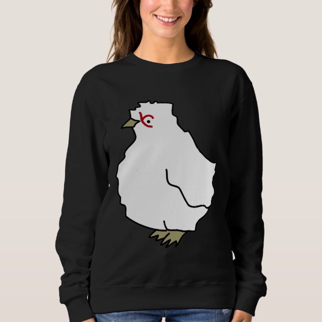 Chicken pattern mint   sweatshirt (Front)