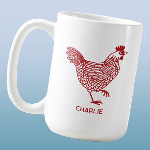 Chicken Personalised Coffee Mug