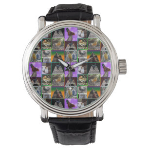 Chicken Photo Collarge, Wrist Watch