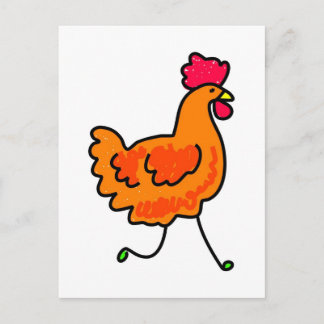 chicken postcard