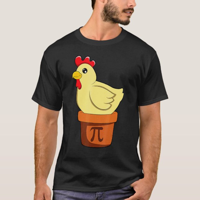 Chicken Pot Pi  Funny Math Day T-Shirt (Front)