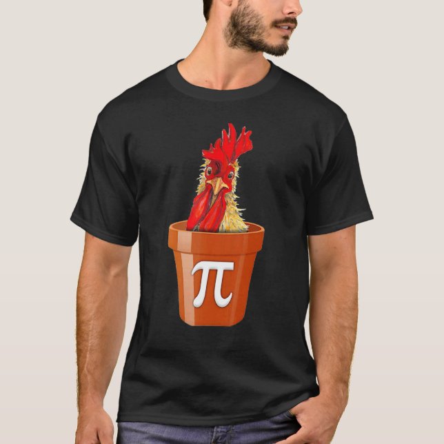 Chicken Pot Pi  Funny Math Day T-Shirt (Front)