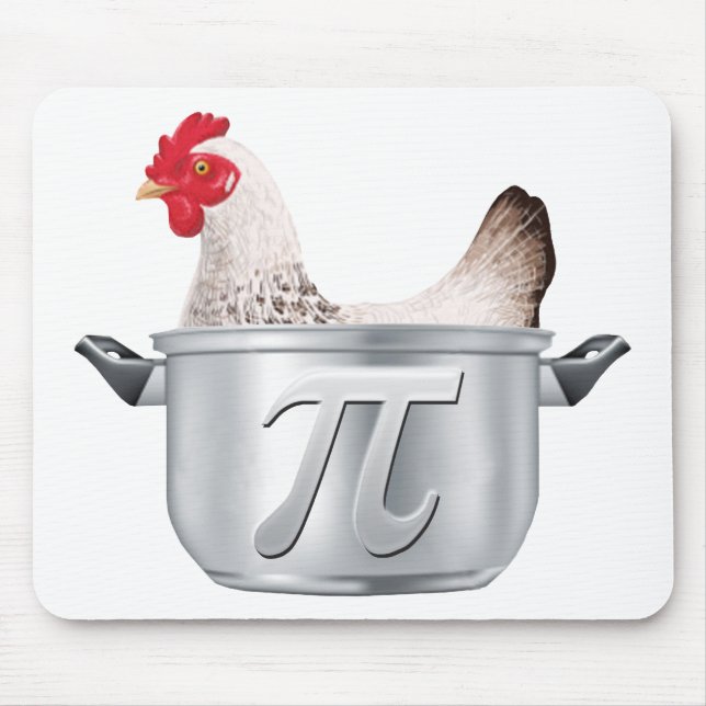chicken pot pi - Funny Math Mouse Pad (Front)