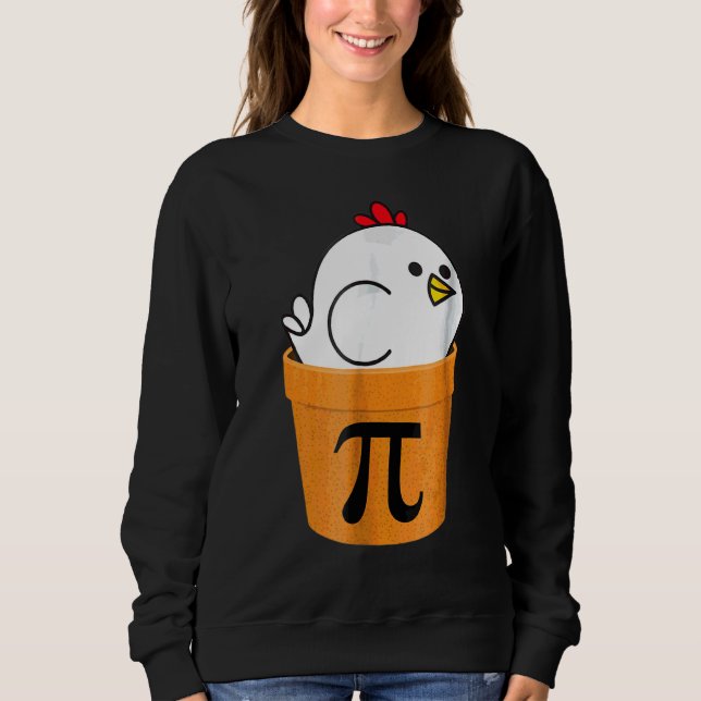 Chicken Pot Pi Funny Math Sweatshirt (Front)