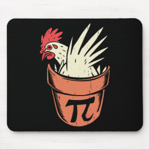 Chicken Pot Pi Funny Math Teacher Pun Pi Day Mouse Pad