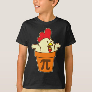 Chicken Pot Pi Geek Pie Mathematics Pun Funny  T-Shirt