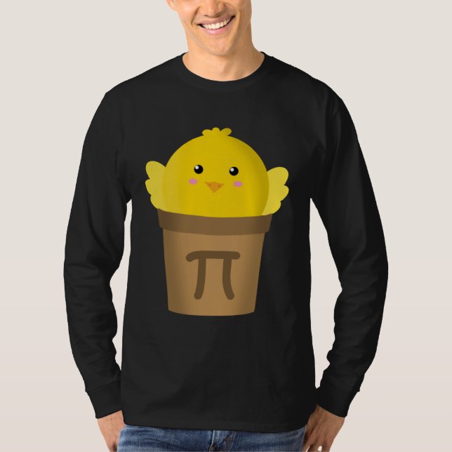 Chicken Pot Pi  Math  & Pi Day Pie  Academic T-Shirt (Front)