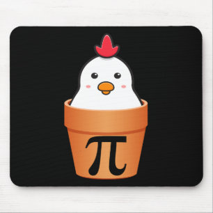 Chicken Pot Pi Pi Day Vintage Retro Math Lover 2 Mouse Pad