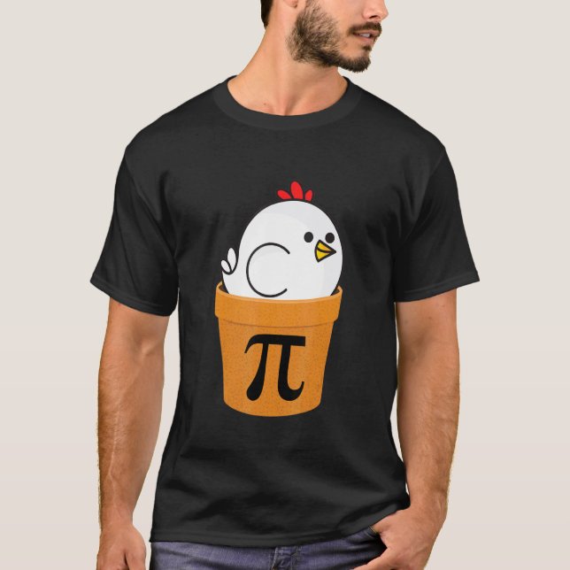 Chicken Pot Pi Shirt, Funny Math Day T-Shirt (Front)