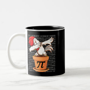 Chicken Pot Pi Shirt Pi Day 2023 Funny Math 3 14 M Two-Tone Coffee Mug