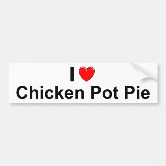 Chicken Pot Pie Bumper Sticker (Front)