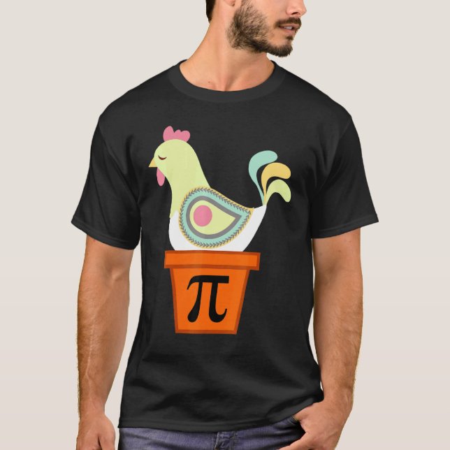Chicken Pot Pie Day Math Lover Teacher Chicken Pot T-Shirt (Front)