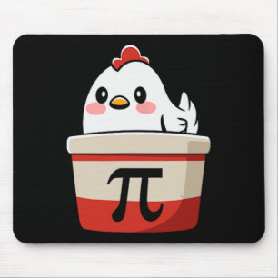Chicken Pot Pie Funny Math Lover Pun Pi Day Studen Mouse Pad